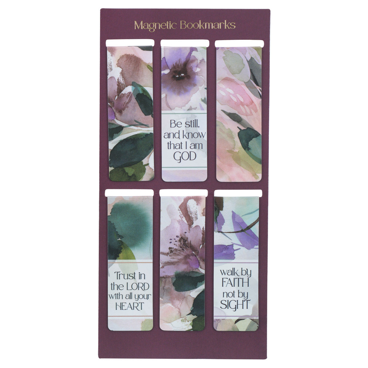 Trust in the Lord with All Your Heart Six-Piece Magnetic Bookmark Set