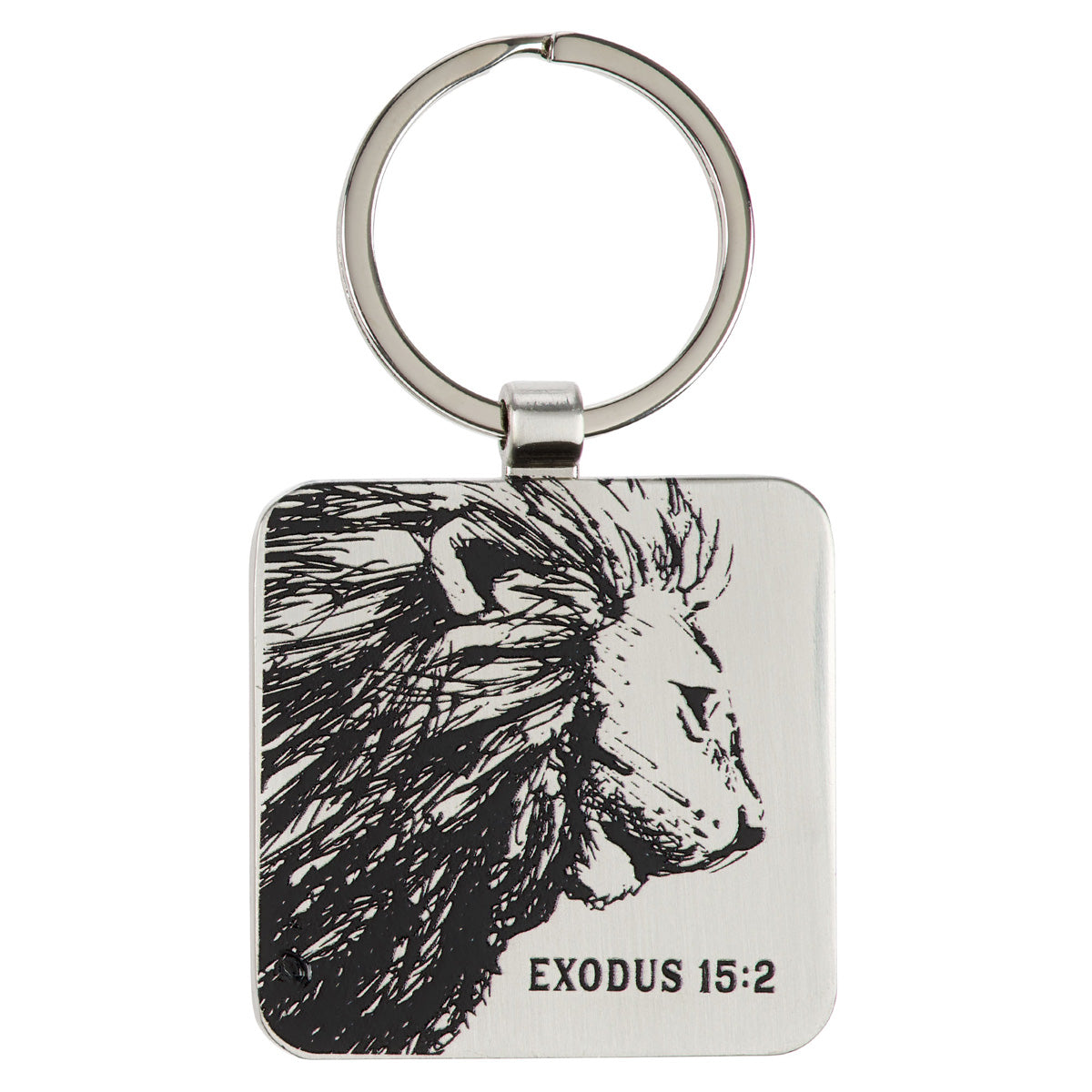 The Lord Is My Strength Metal Key Ring