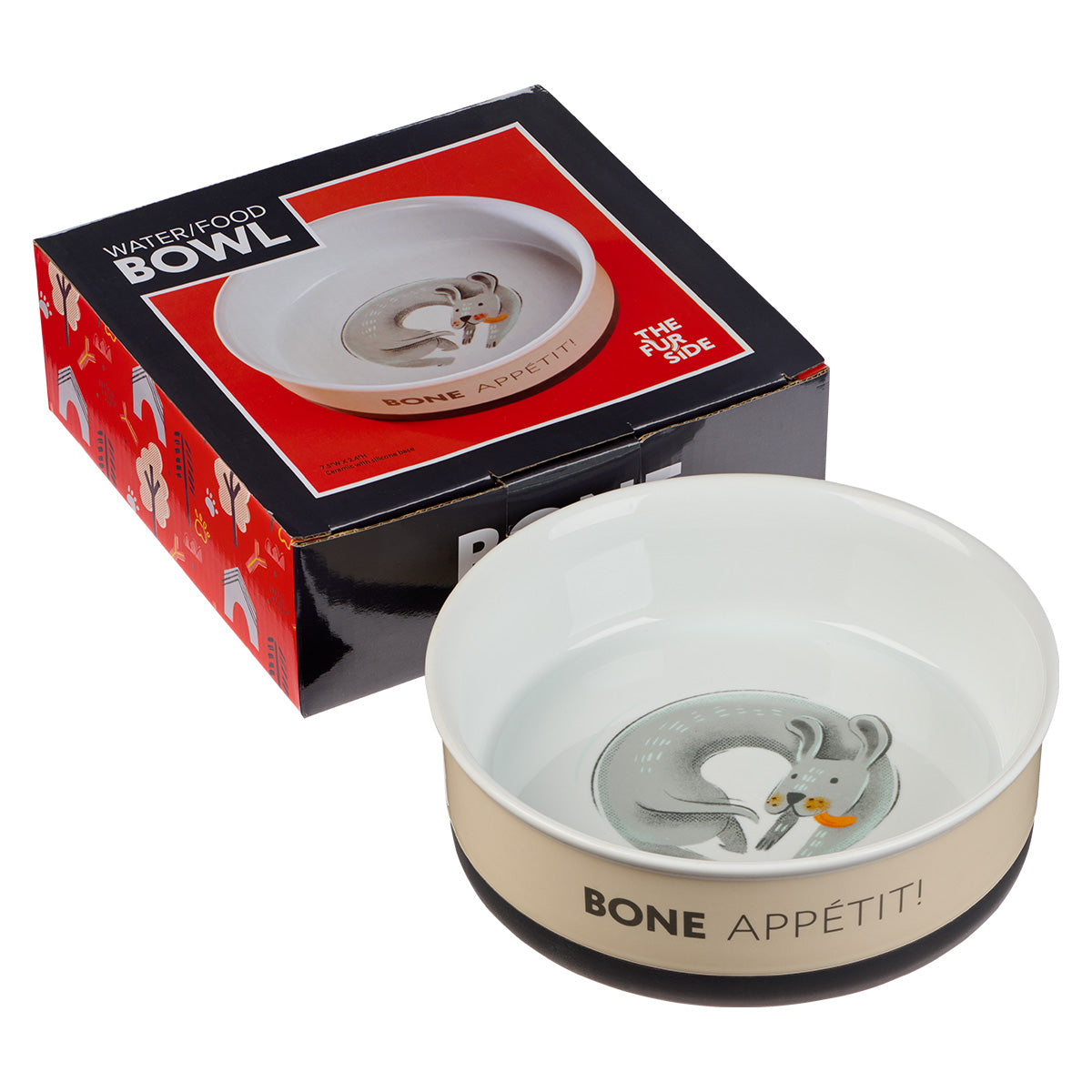 Bone Appetit! Large Ceramic Pet Bowl