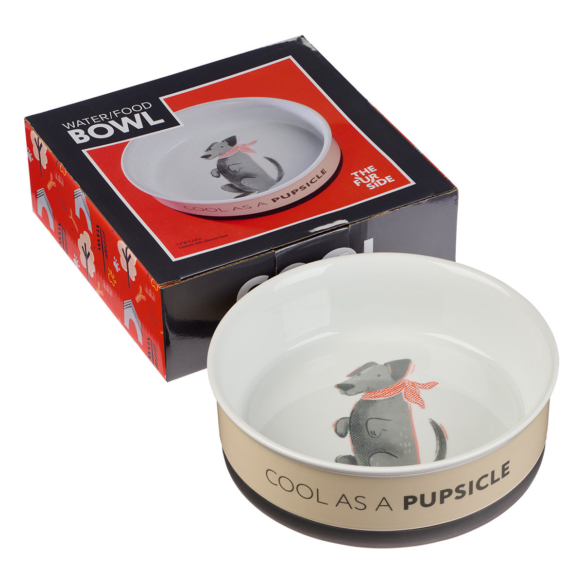 Cool As A Pupsicle Large Ceramic Pet Bowl
