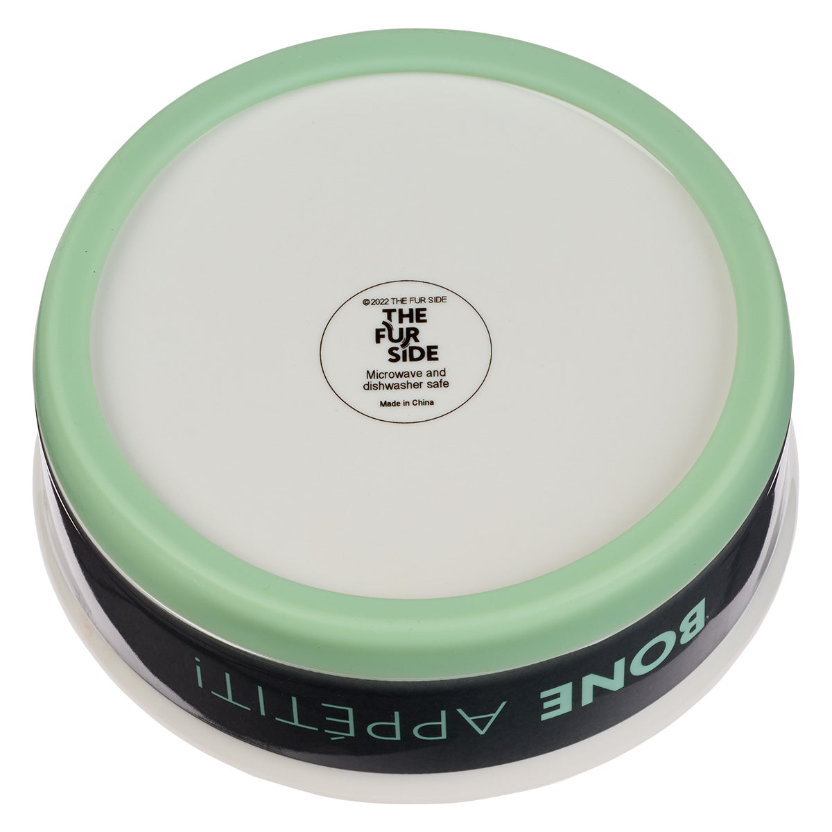 Bone Appetit! Grey Small Ceramic Pet Bowl