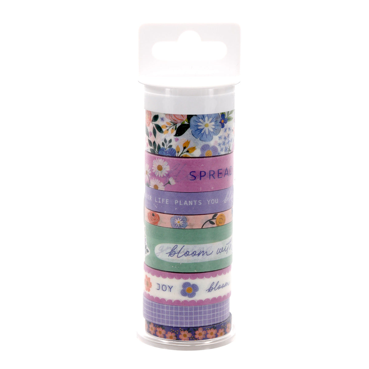 Blooms of Joy Eight-Piece Washi Tape Set