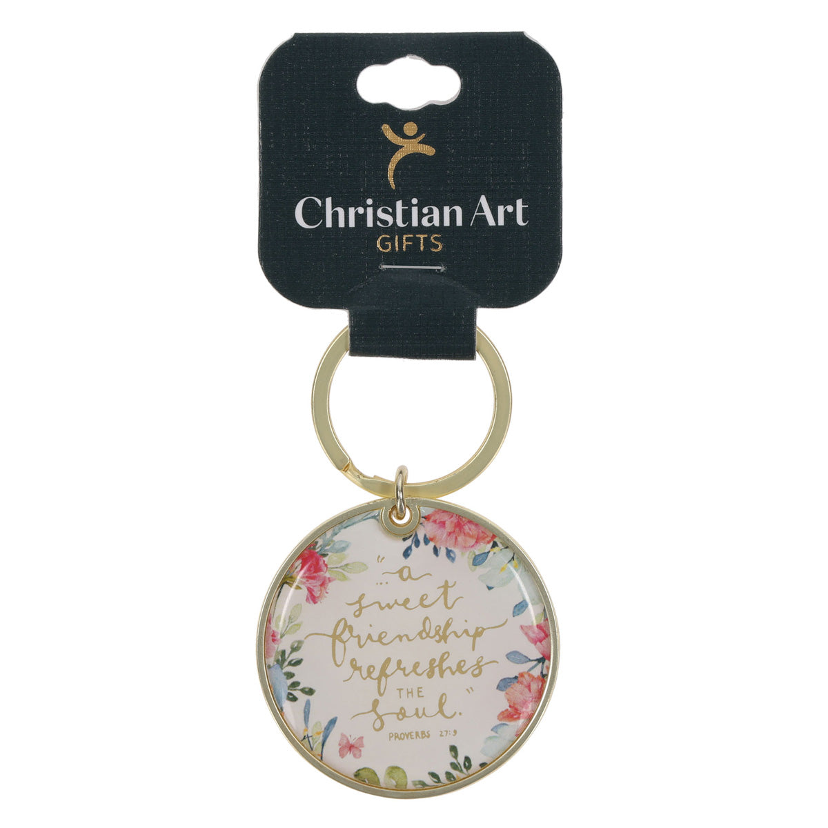 A Sweet Friendship Refreshes the Soul Metal Key Ring
