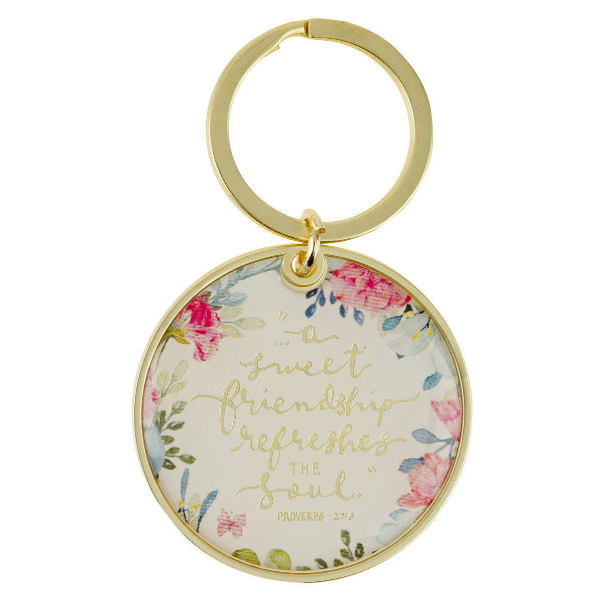 A Sweet Friendship Refreshes the Soul Metal Key Ring