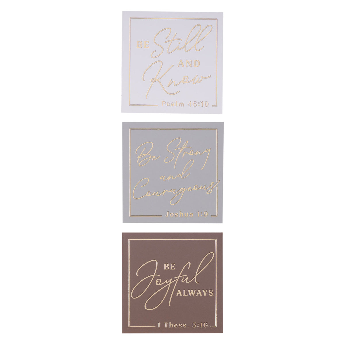 Be Strong and Courageous Three-Piece Magnetic Set