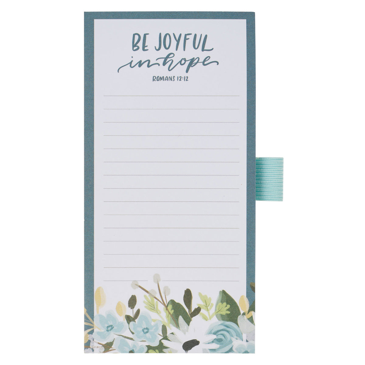Be Joyful in Hope Magnetic Notepad with Pen