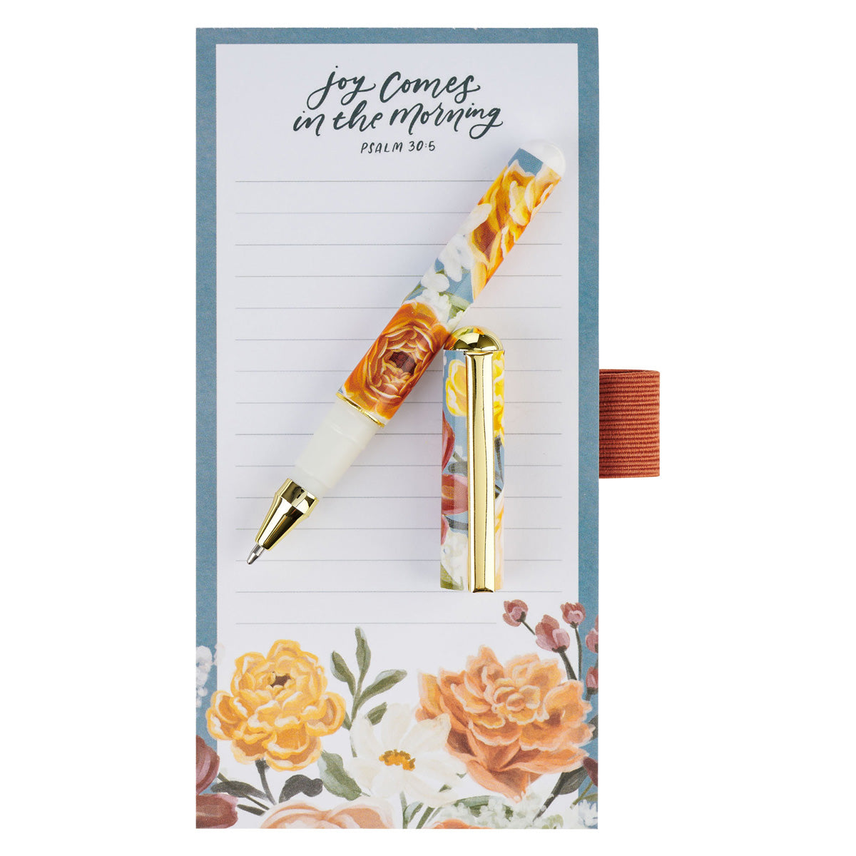 Joy Comes in the Morning Magnetic Notepad with Pen
