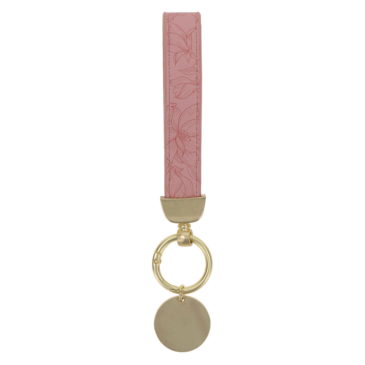 Trust in the Lord Faux Leather Wristlet Keychain with Charm