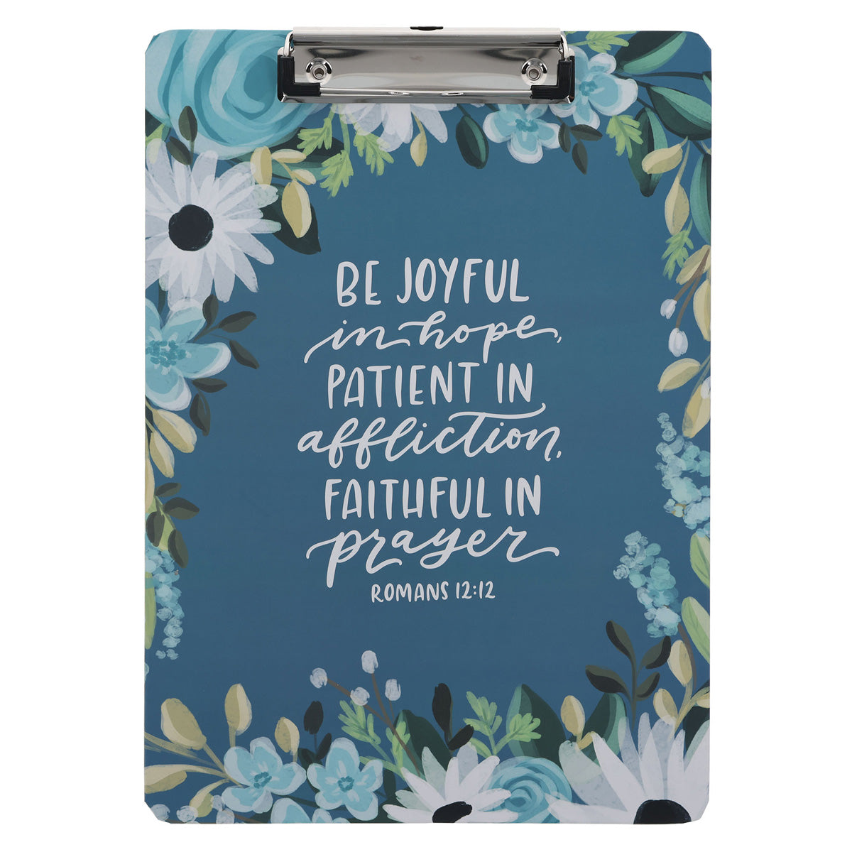 Be Joyful in Hope Clipboard with Notepad