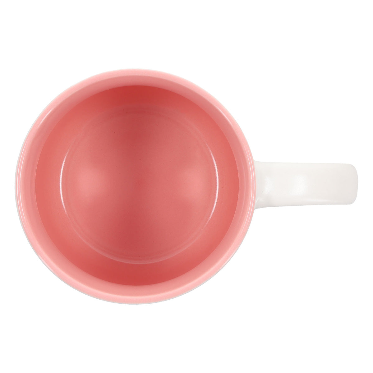 With God All Things Are Possible Floral Ceramic Mug with Pink Interior