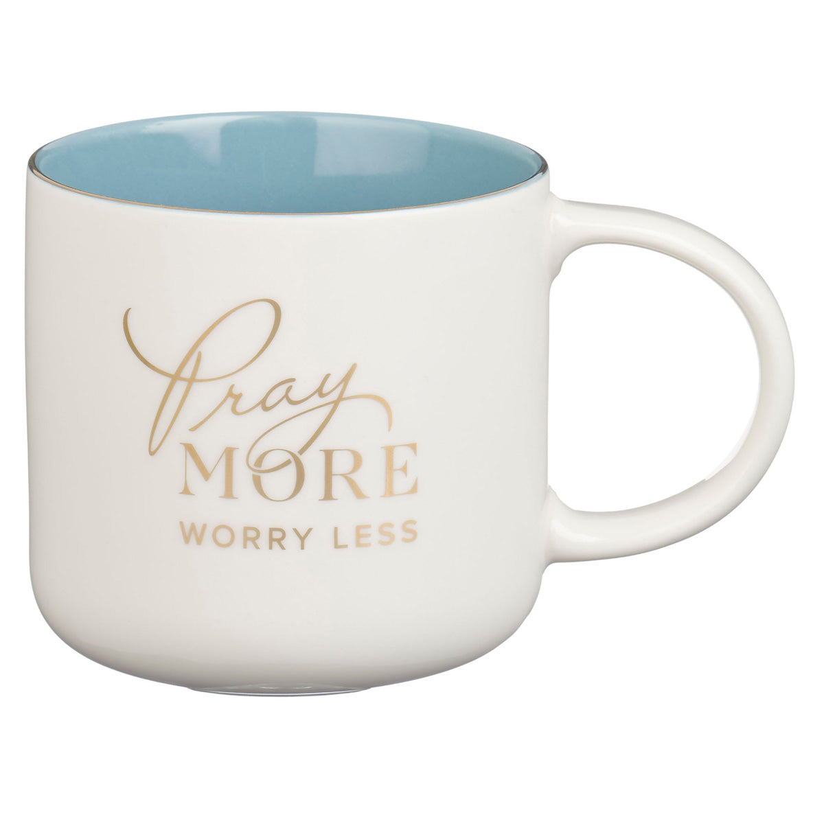 Pray More Worry Less Ceramic Mug