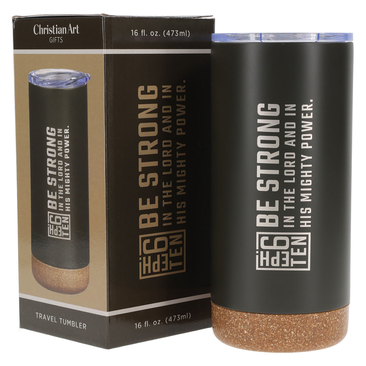 Be Strong in the Lord and in His Mighty Power Stainless Steel Travel Mug