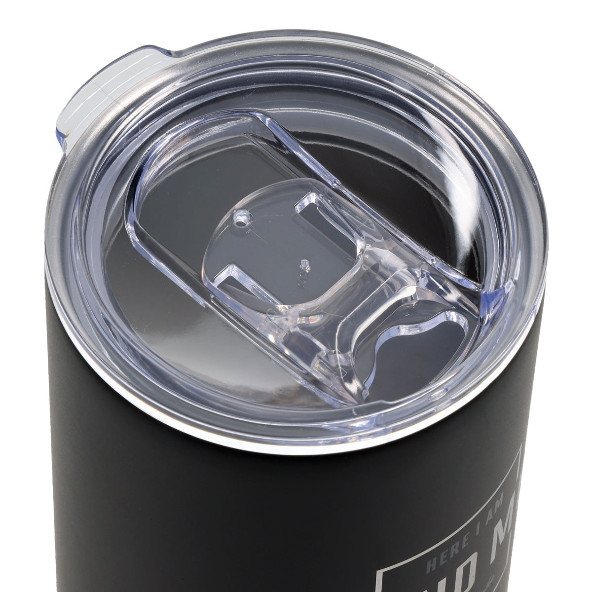 Travel Mug - Here I Am Send Me (Stainless Steel, Black)