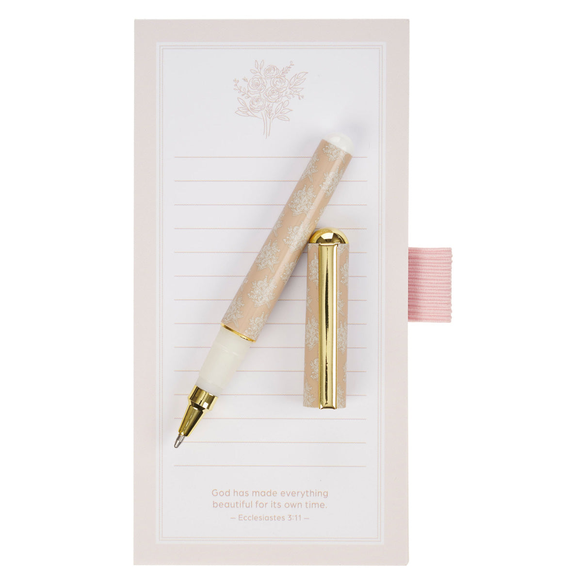 God Has Made Everything Beautiful for Its Own Time Magnetic Notepad with Pen