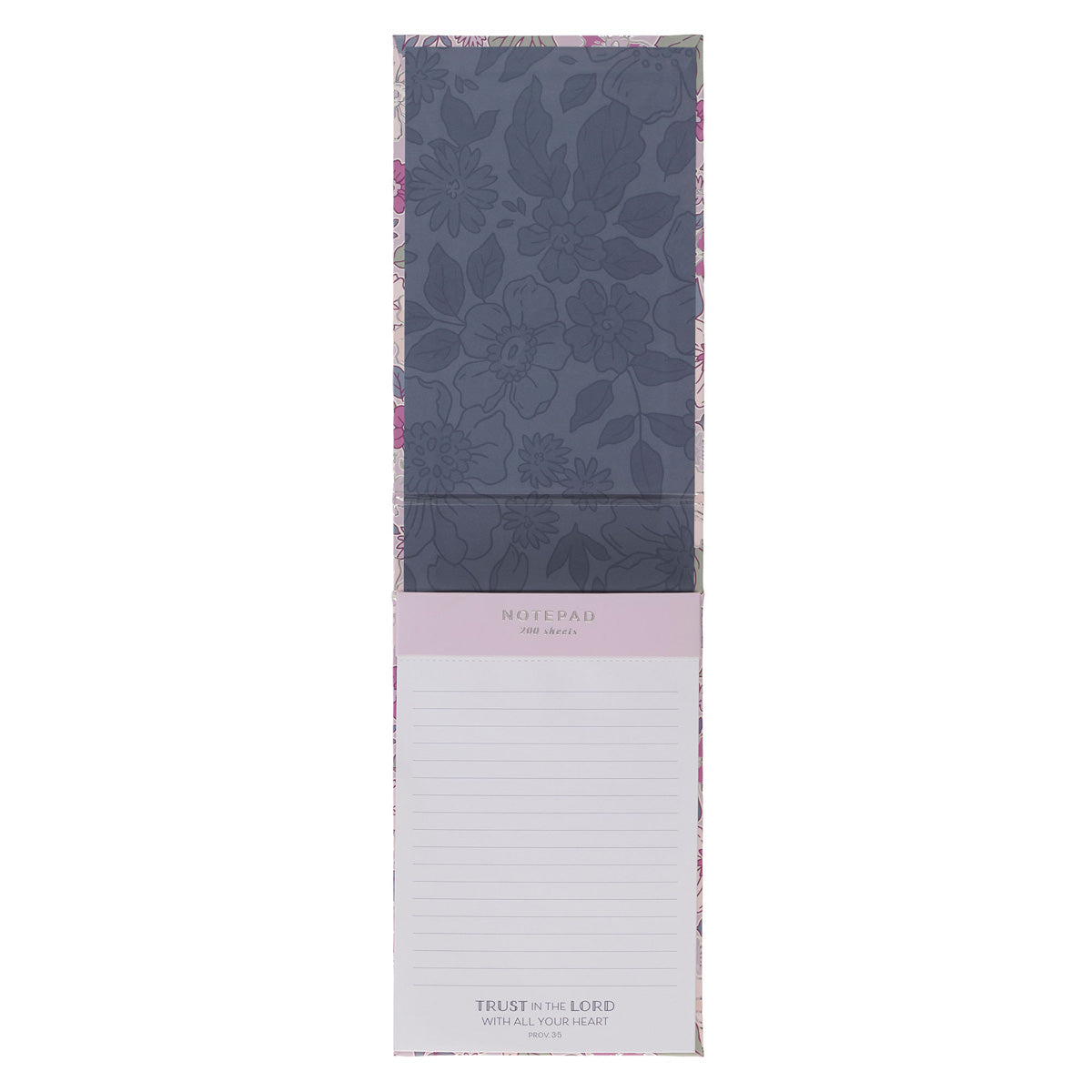 Trust in the Lord with All Your Heart Floral Hardcover Notepad