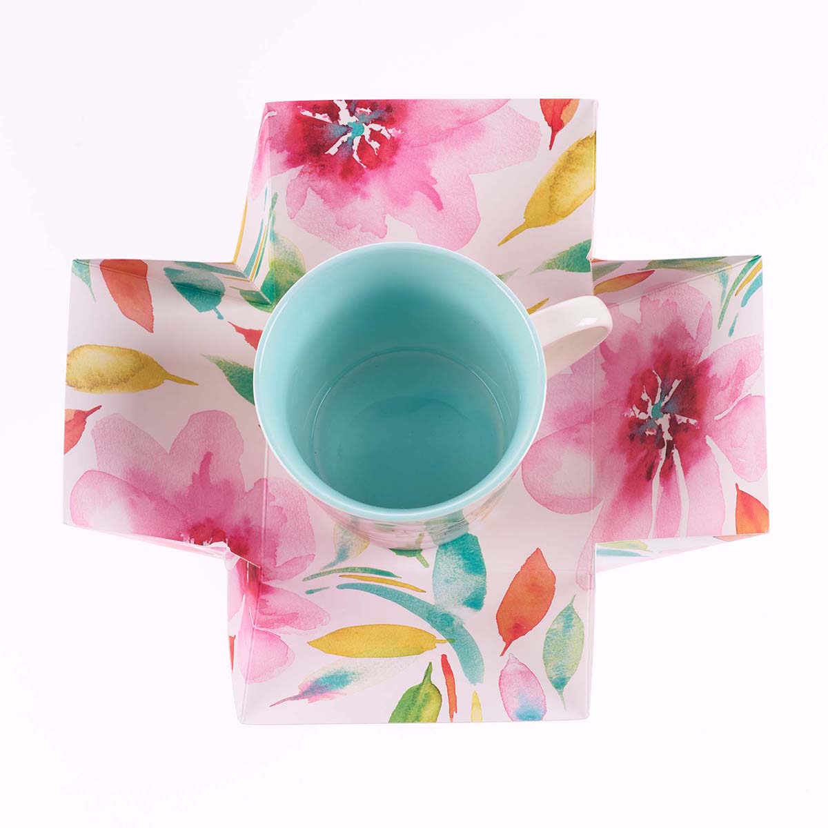 Never Give Up Ever Pink Daisies Ceramic Mug