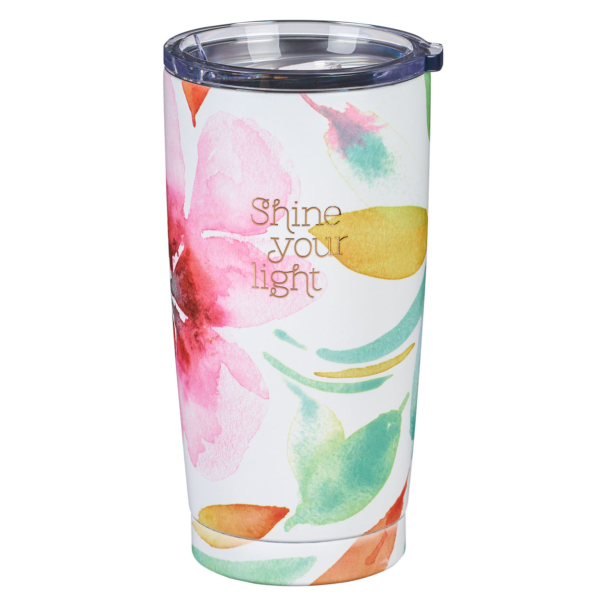 Shine Your Light Pink Daisies Stainless Steel Mug