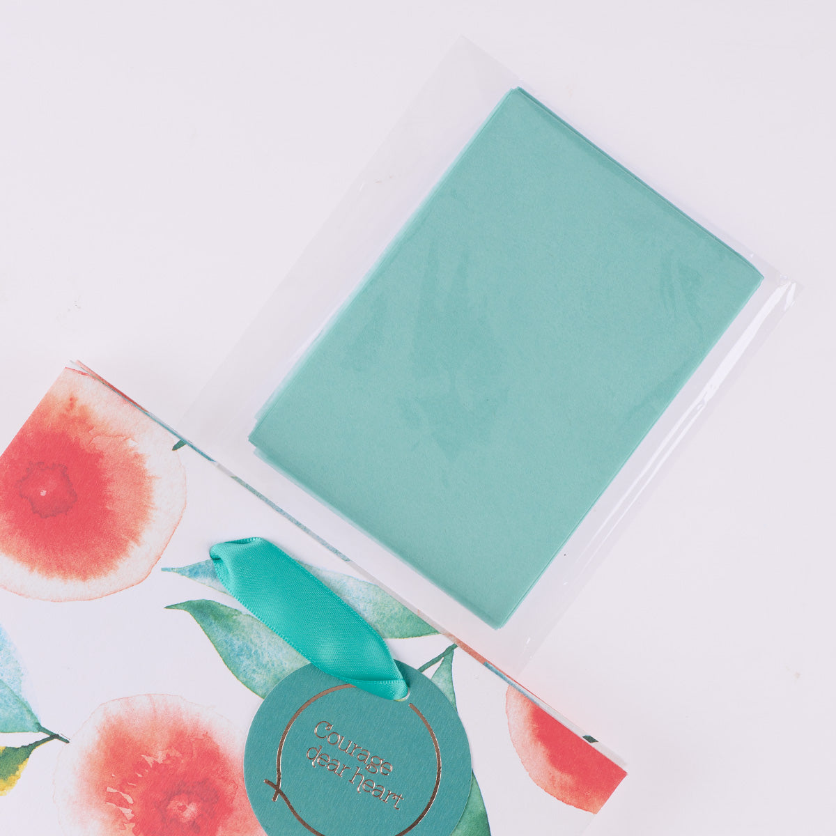 Courage Dear Heart Orange Blossoms Medium Gift Bag with Gift Tag