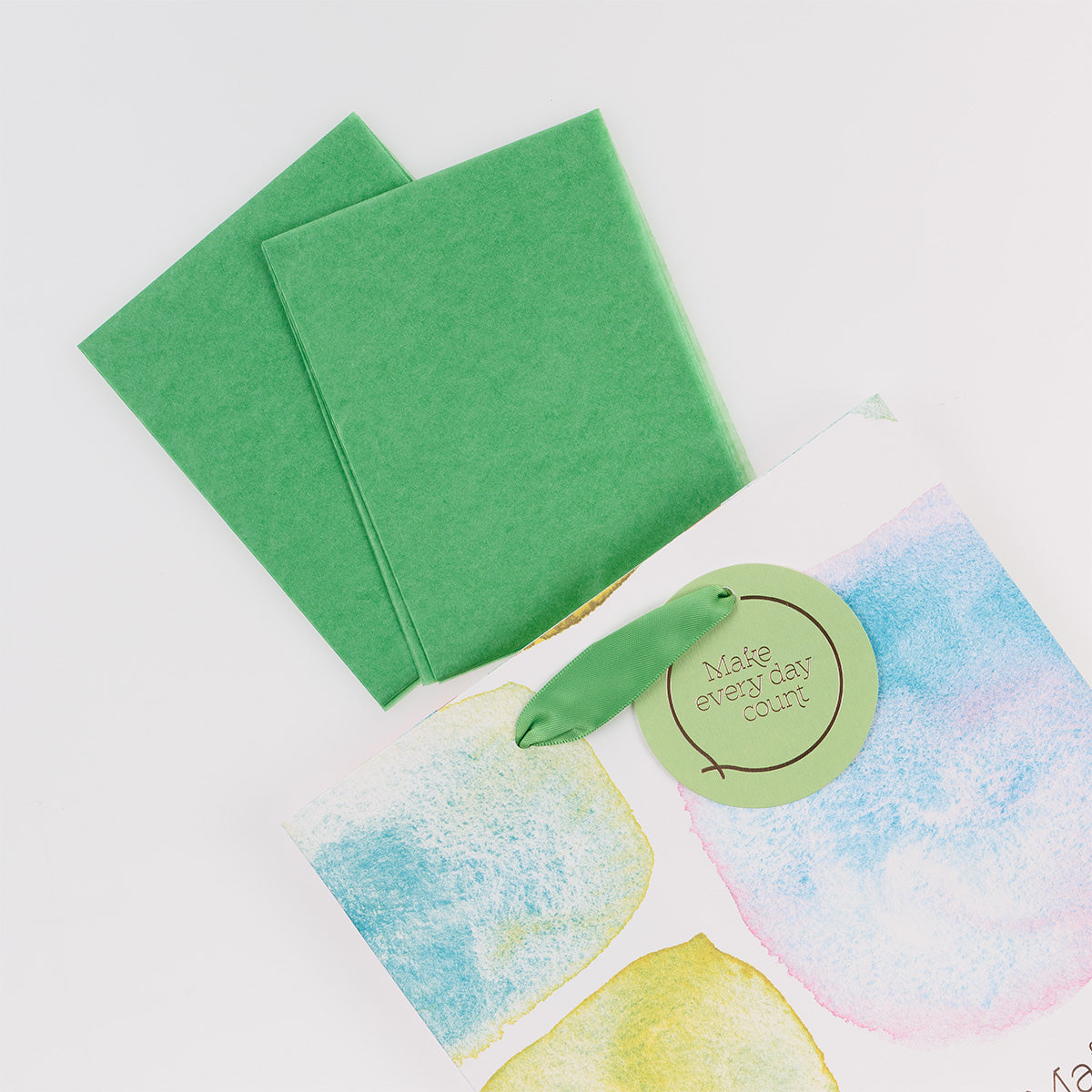 Make Every Day Count Smooth Sea Glass Medium Gift Bag with Gift Tag