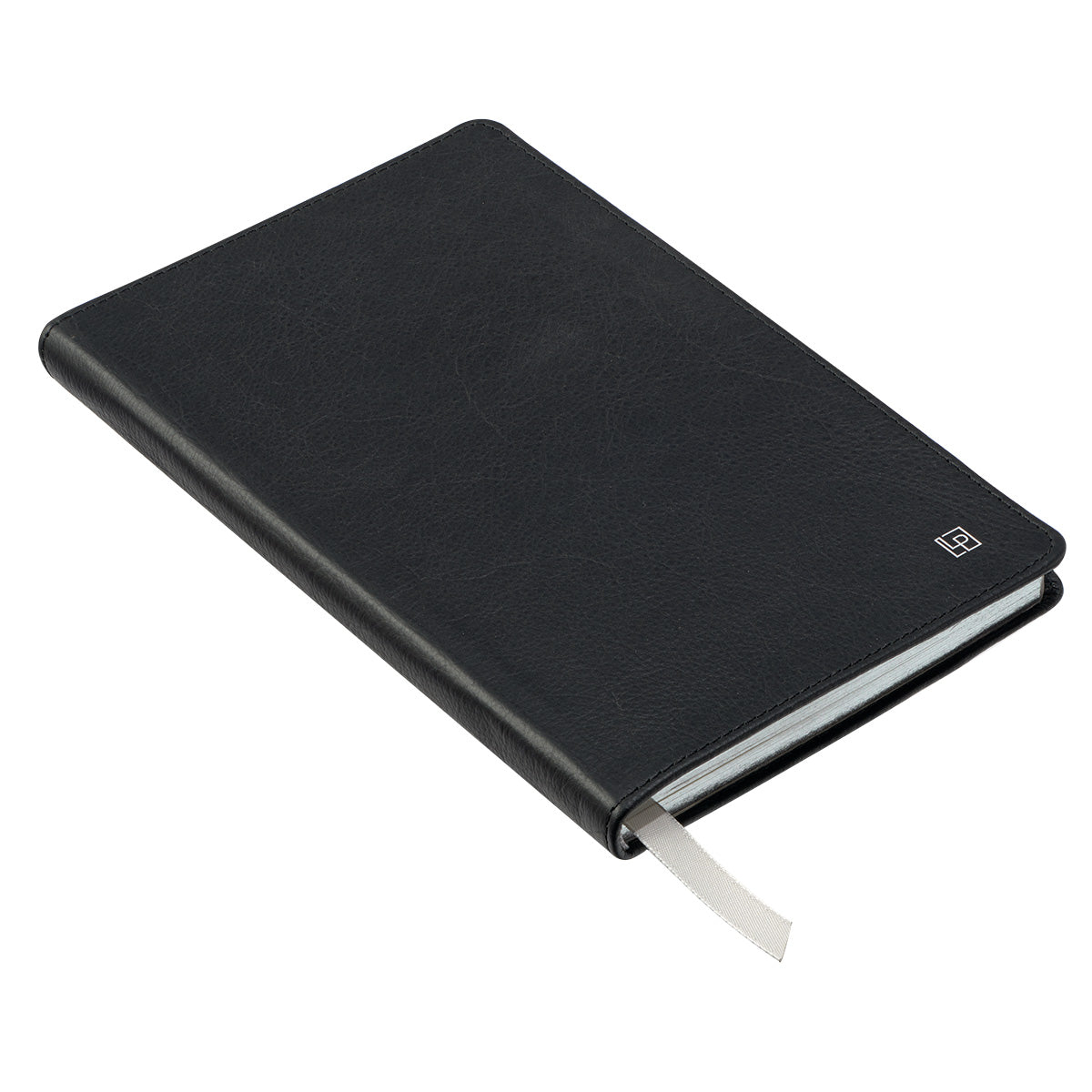 Leatherpress Tuxedo Black Large Genuine African Leather Journal