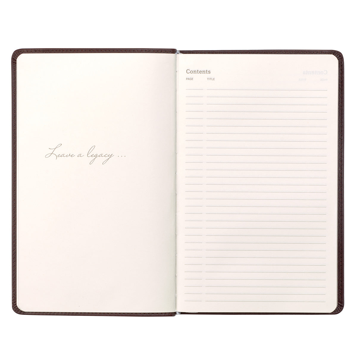 Leatherpress Cacao Brown Large Genuine African Leather Journal