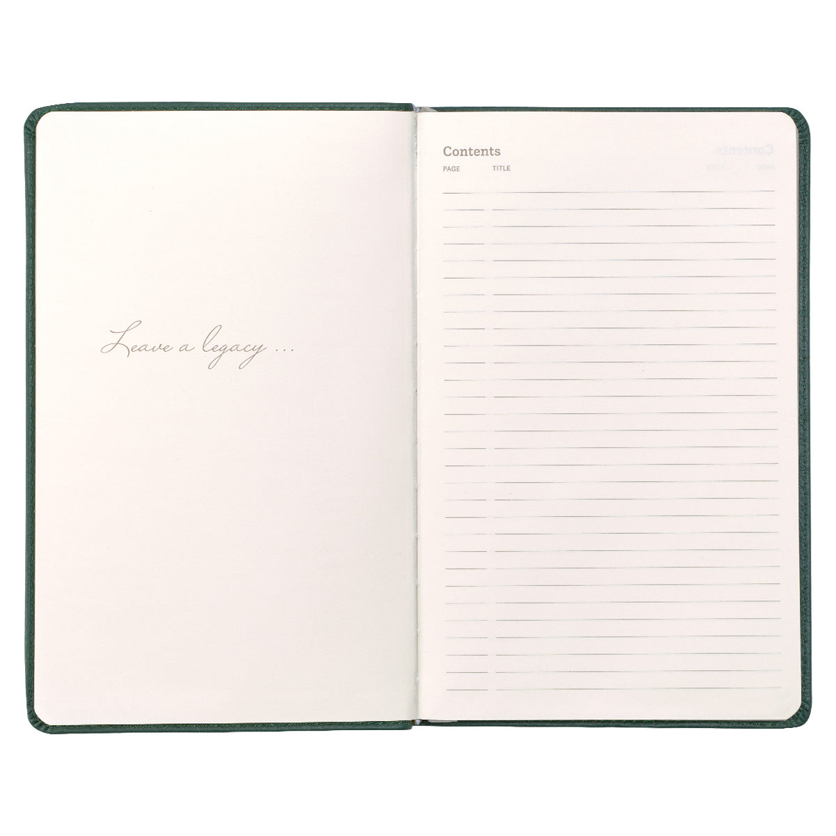 Leatherpress Racing Green Large Genuine African Leather Journal