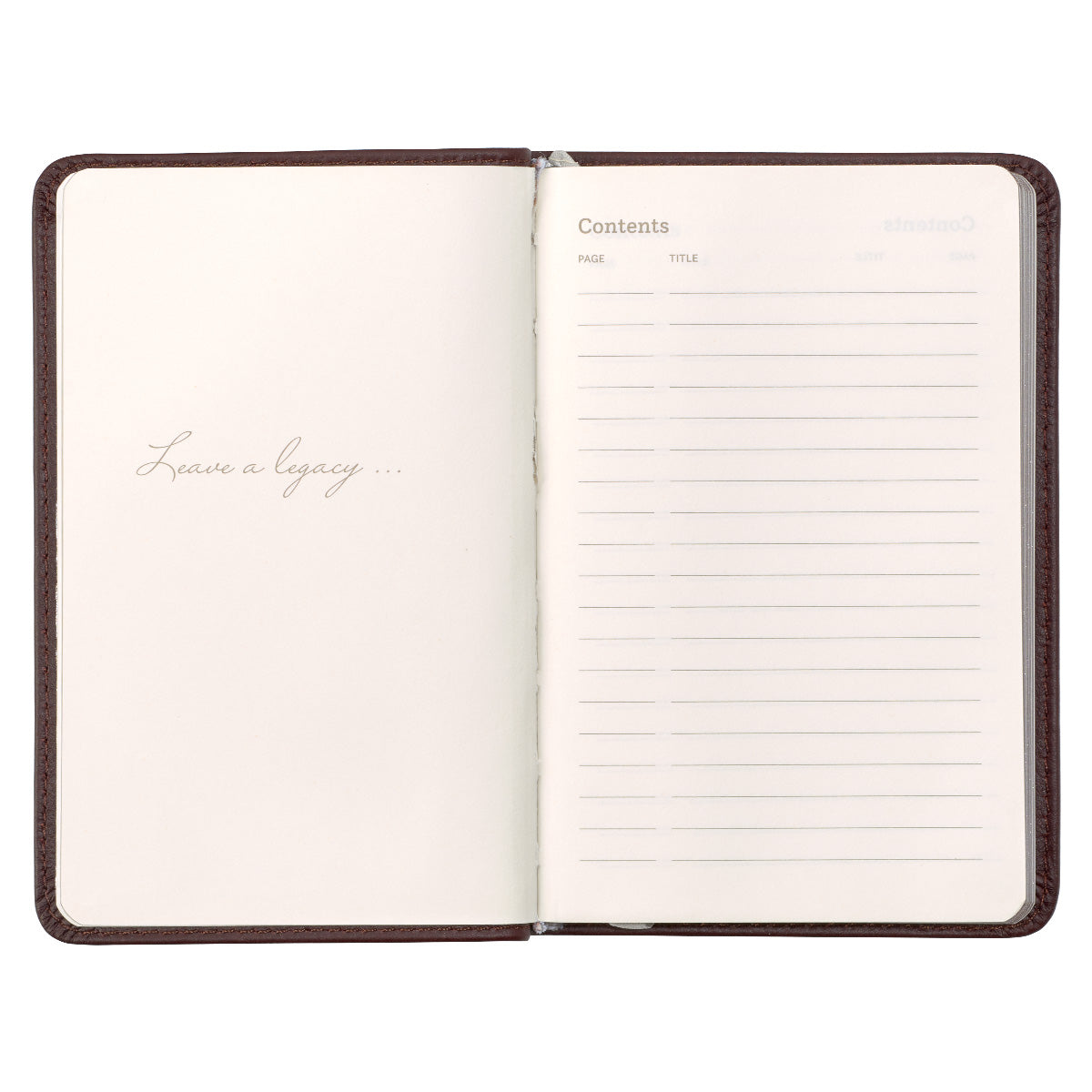 Leatherpress Cacao Brown Genuine African Leather Pocket Journal