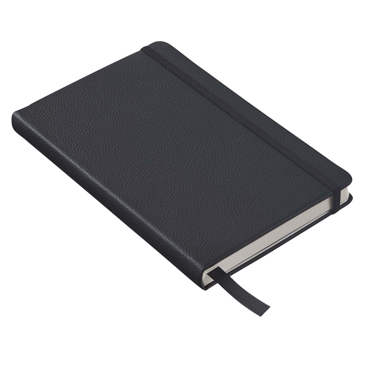 Leatherpress Midnight Black Genuine African Leather Notebook
