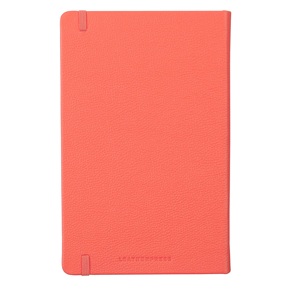 Leatherpress Coral Red Genuine African Leather Notebook