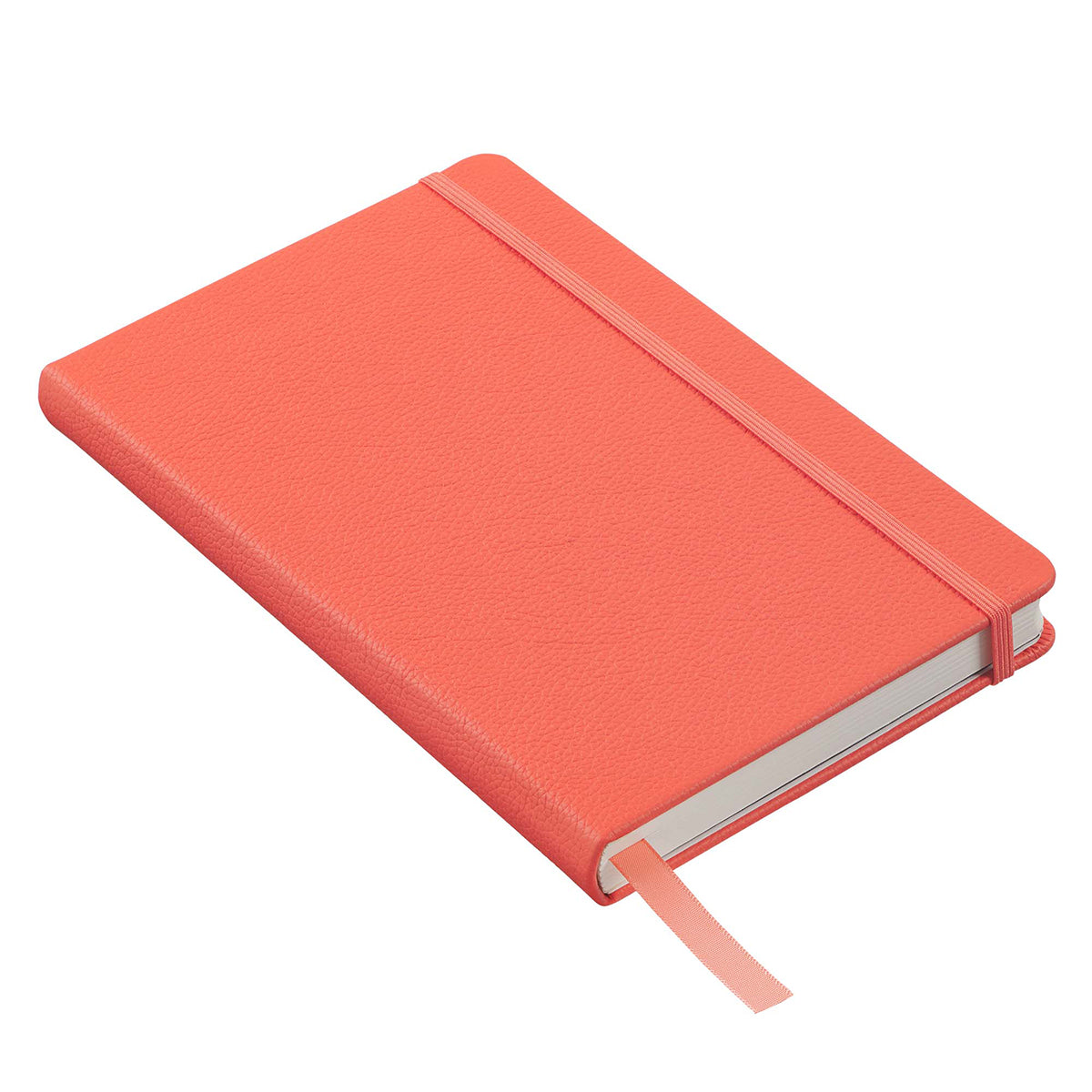 Leatherpress Coral Red Genuine African Leather Notebook