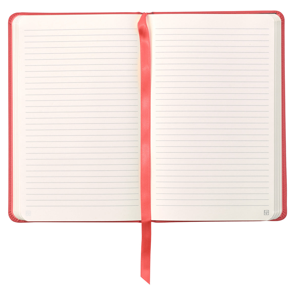 Leatherpress Coral Red Genuine African Leather Notebook