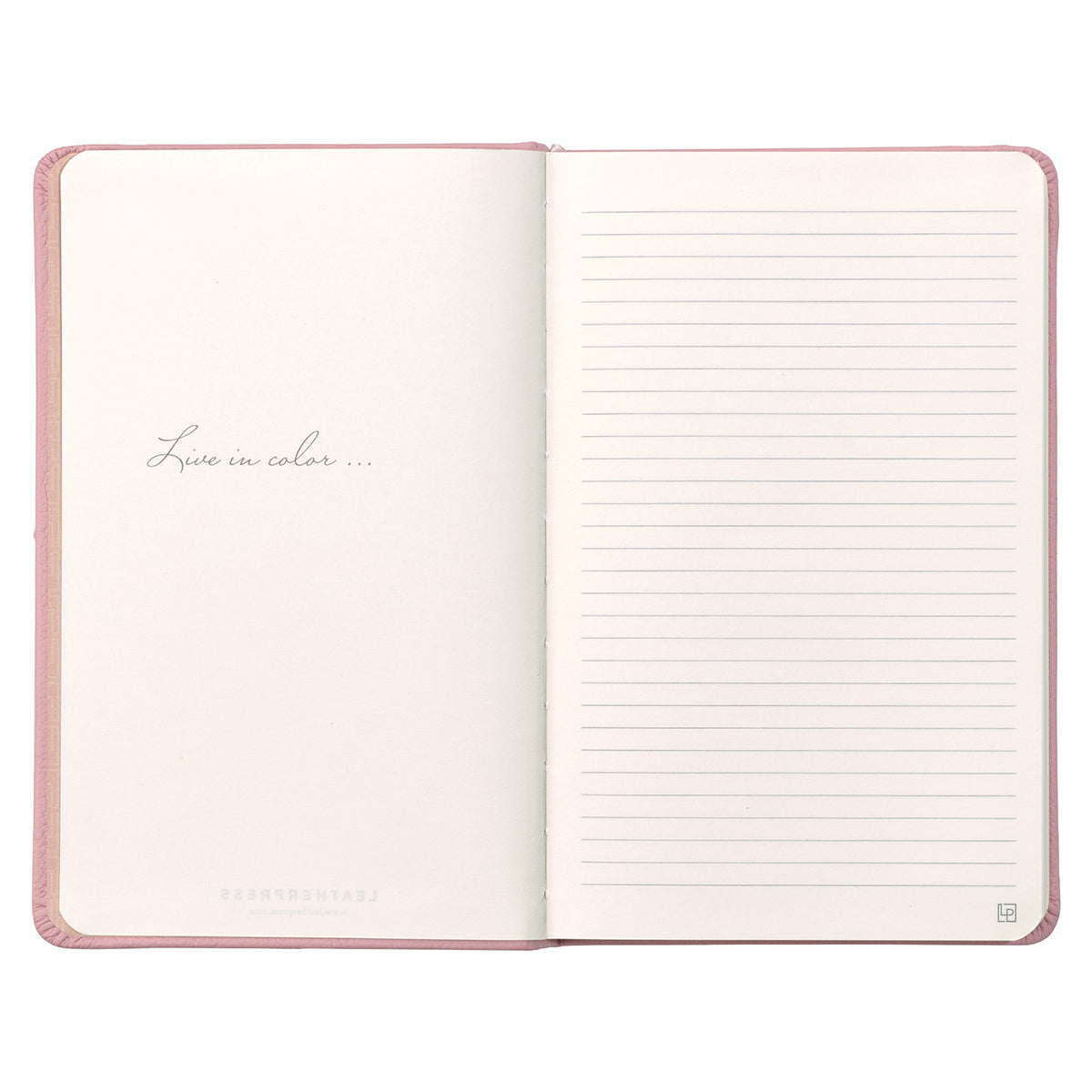 Leatherpress Quartz Pink Genuine African Leather Notebook
