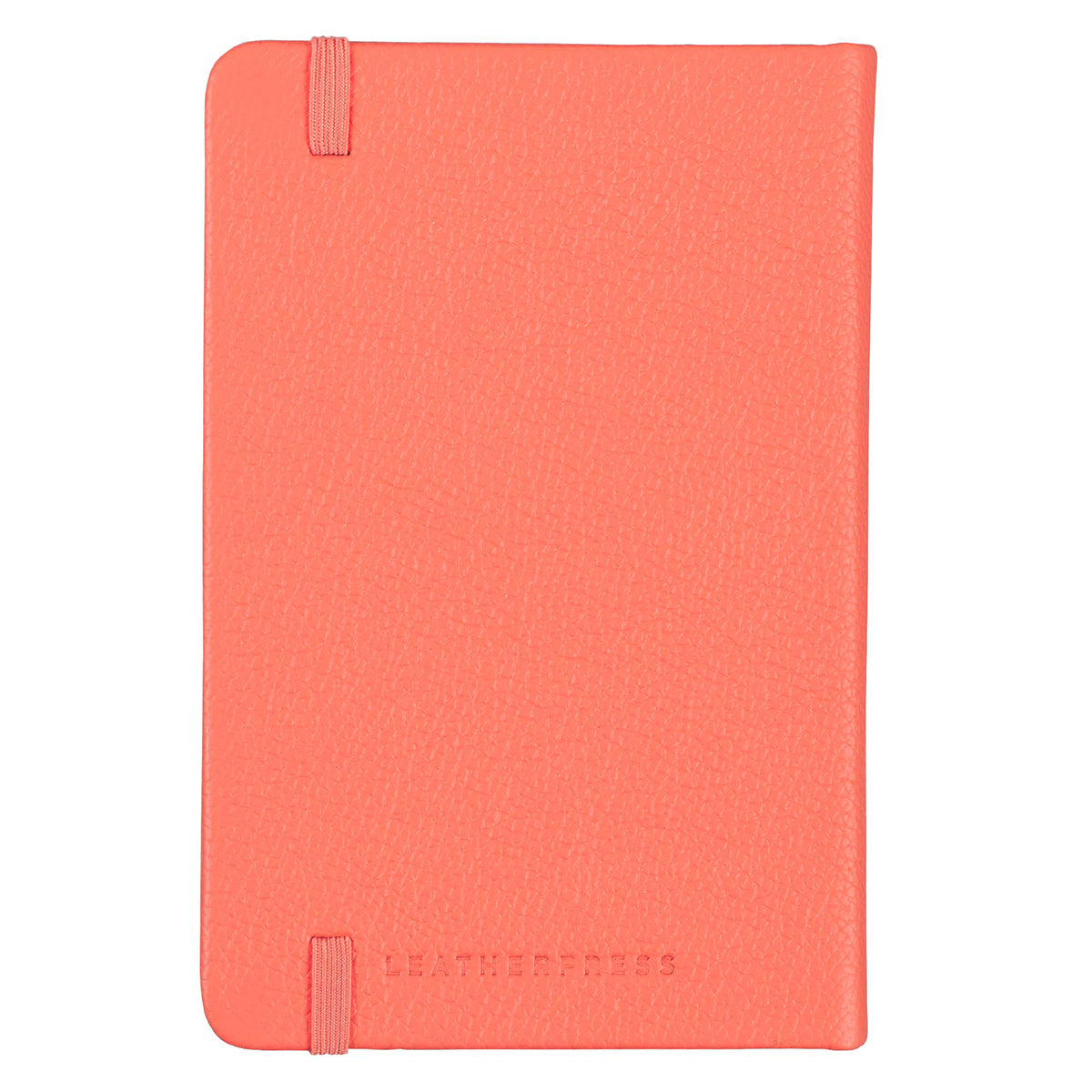 Leatherpress Coral Red Genuine African Leather Pocket Notebook