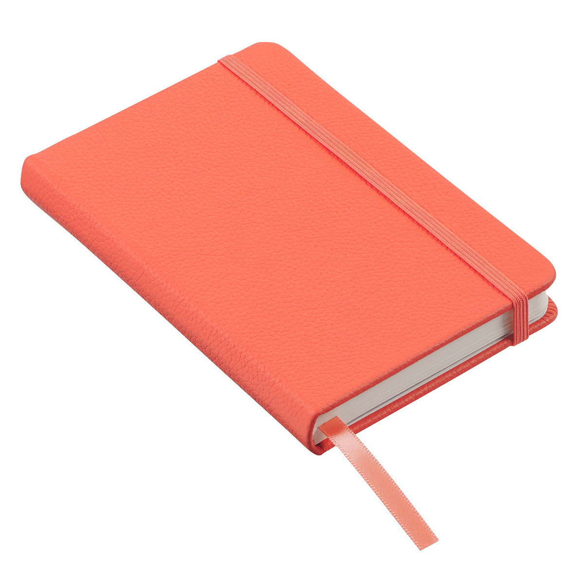 Leatherpress Coral Red Genuine African Leather Pocket Notebook