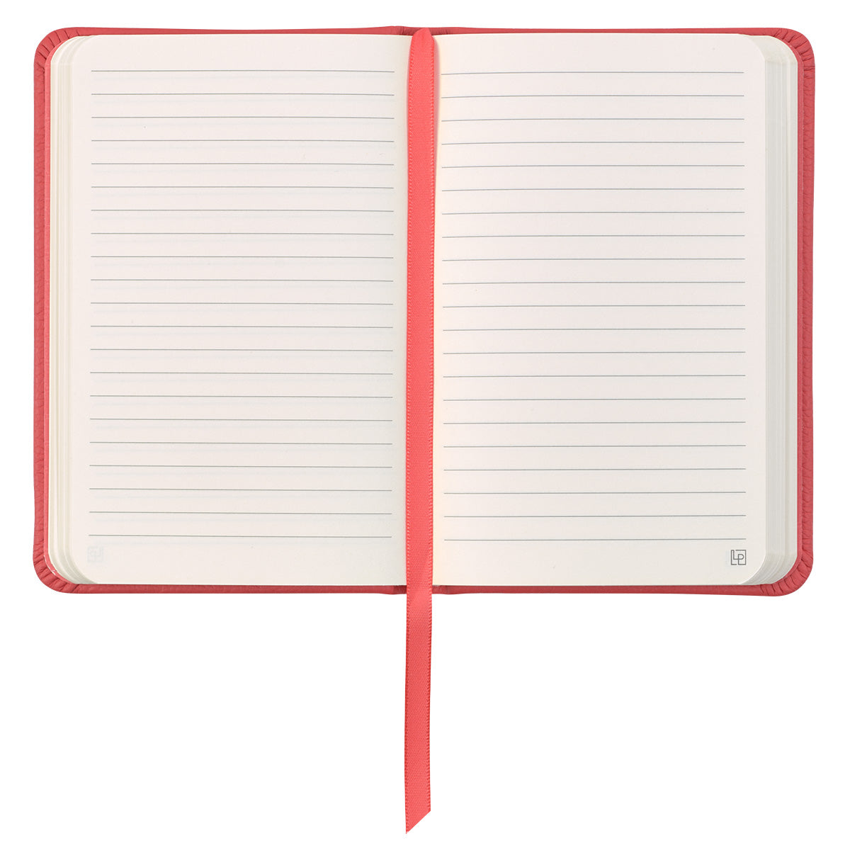 Leatherpress Coral Red Genuine African Leather Pocket Notebook