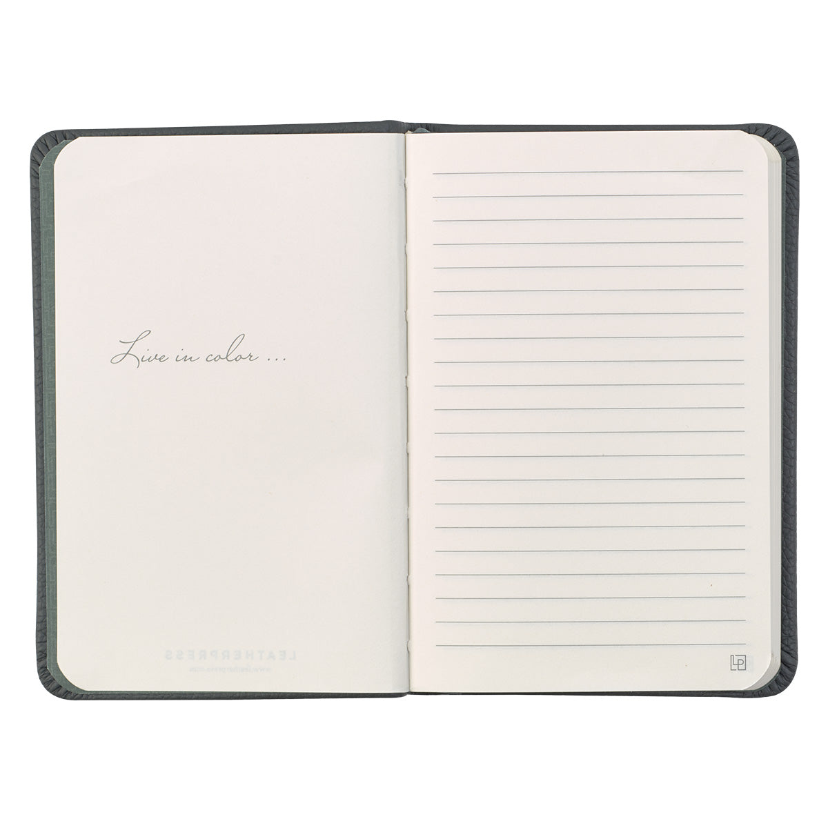 Leatherpress Twilight Grey Genuine African Leather Pocket Notebook