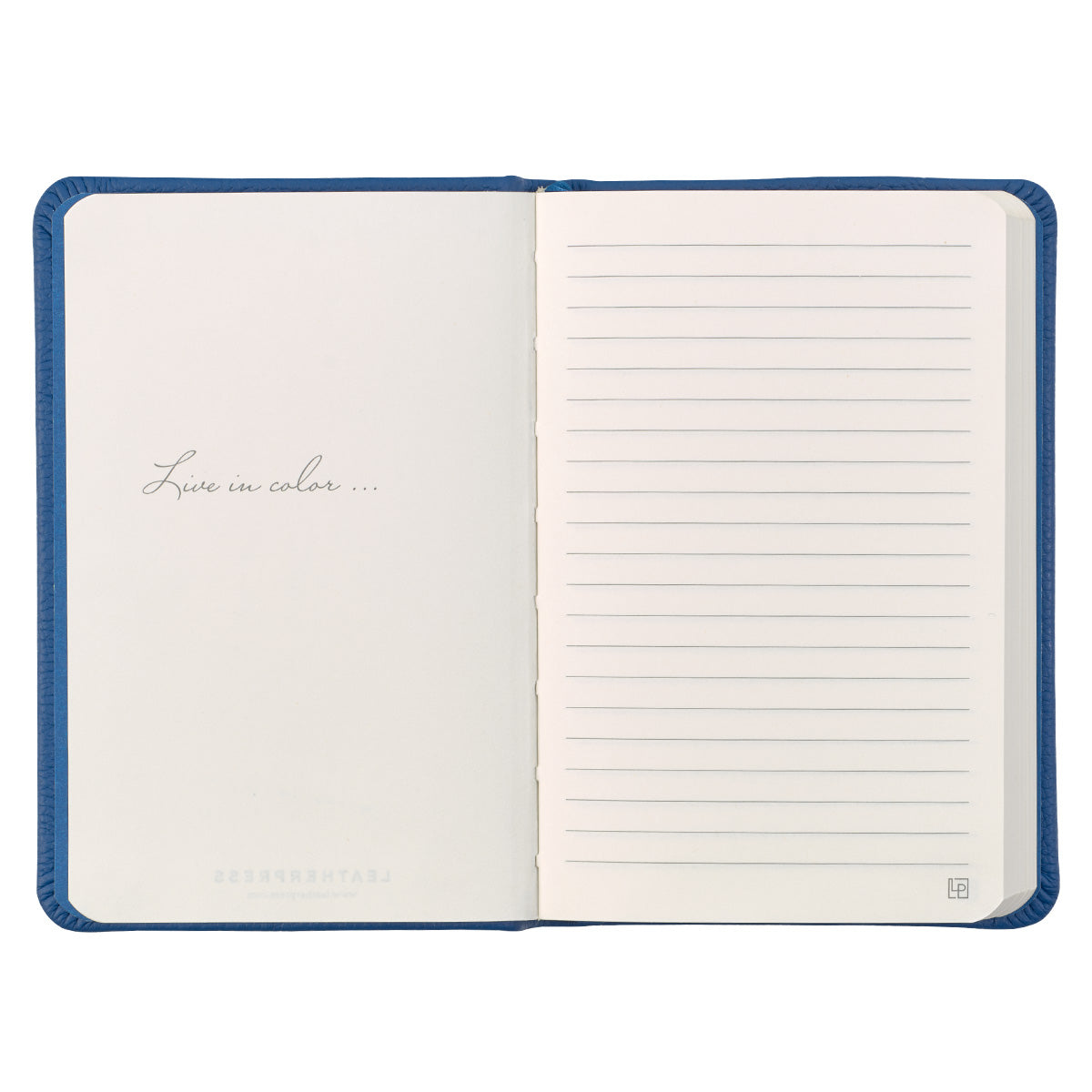 Leatherpress Pacific Blue Genuine African Leather Pocket Notebook