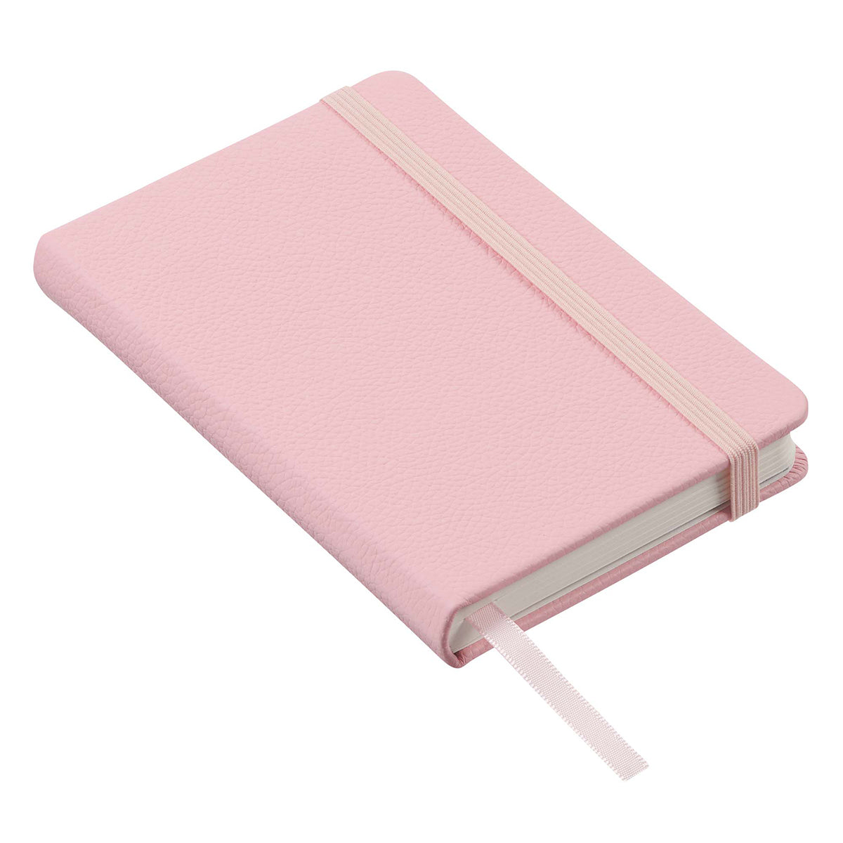 Leatherpress Quartz Pink Genuine African Leather Pocket Notebook