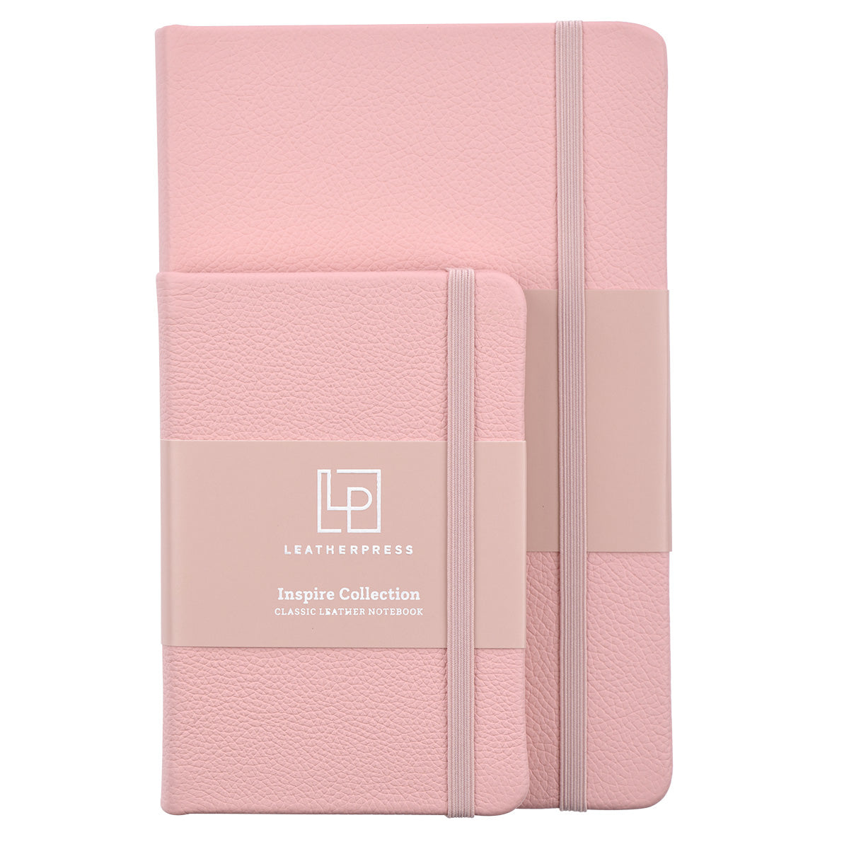 Leatherpress Quartz Pink Genuine African Leather Pocket Notebook
