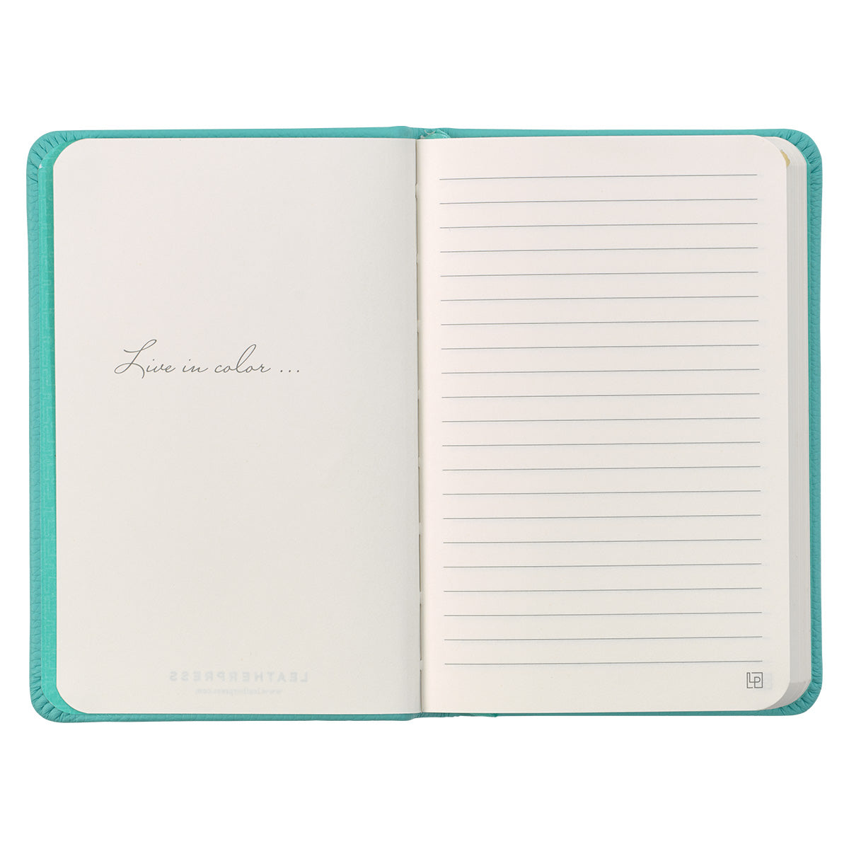 Leatherpress Reef Blue Genuine African Leather Pocket Notebook