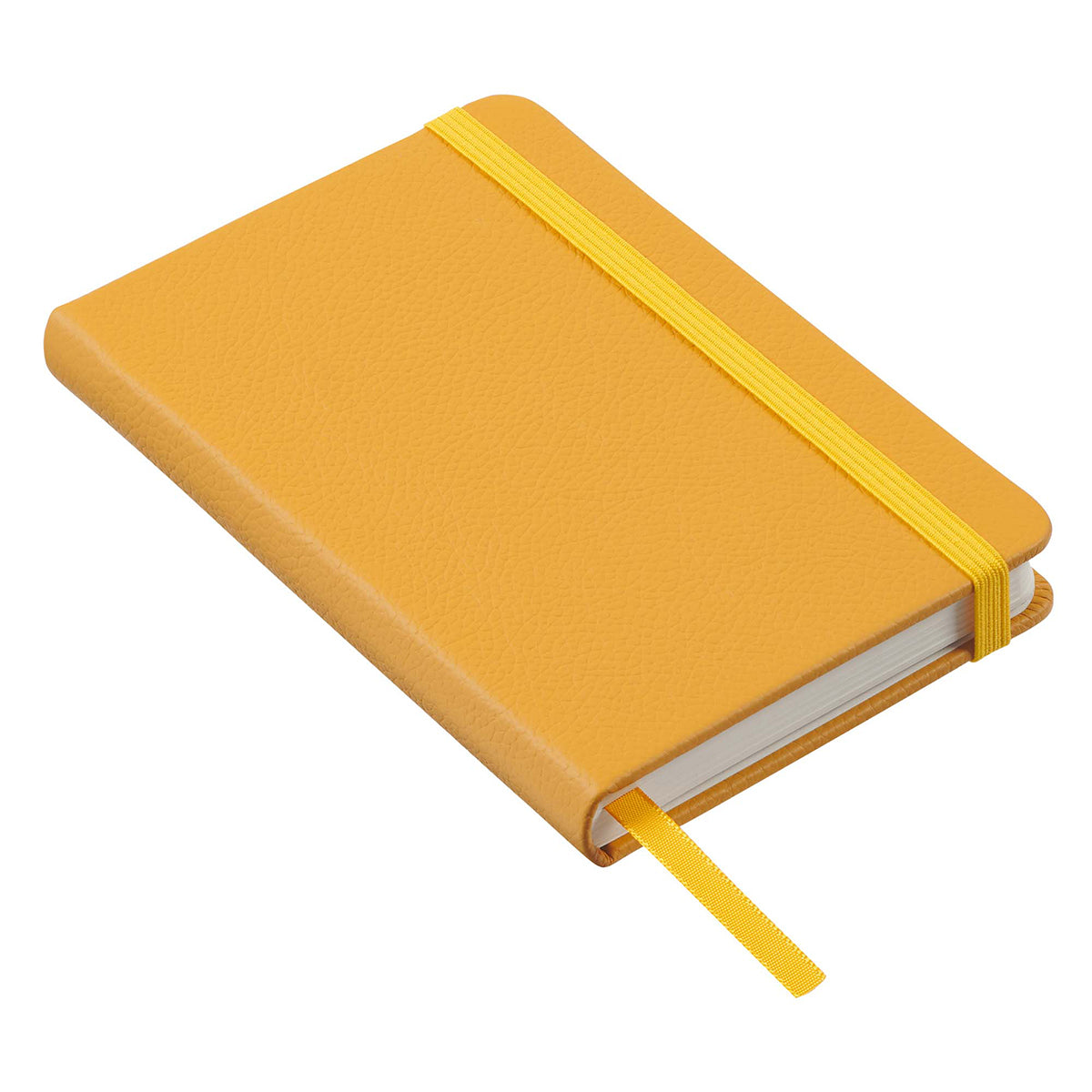 Leatherpress Butter Yellow Genuine African Leather Pocket Notebook