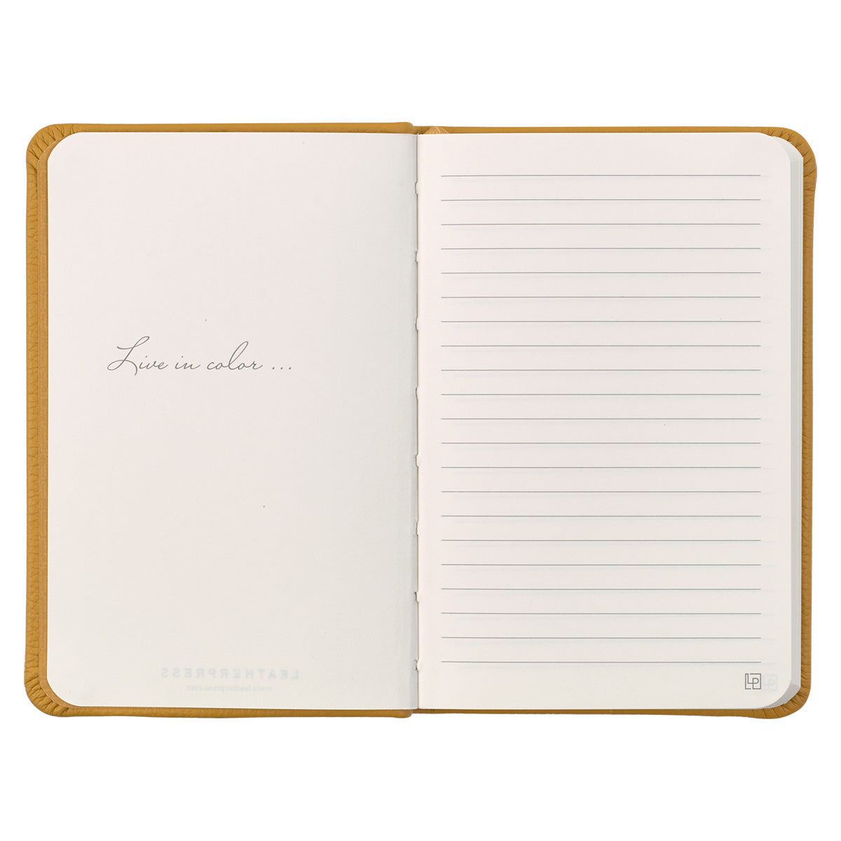Leatherpress Butter Yellow Genuine African Leather Pocket Notebook