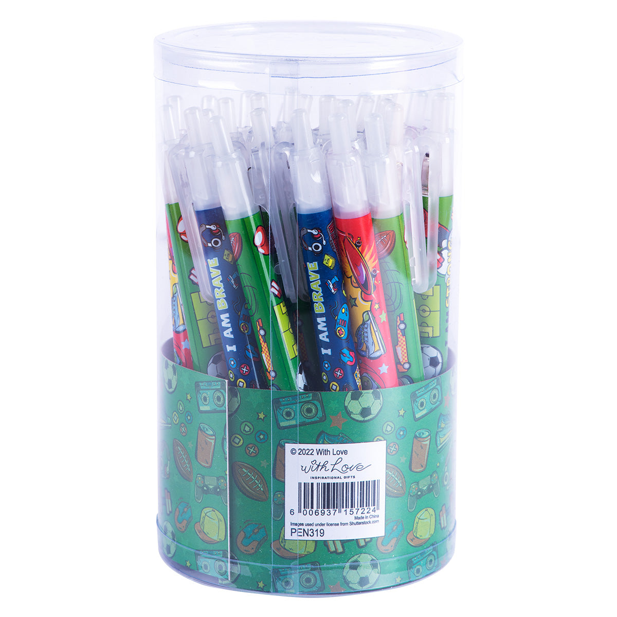 Scribbler Pens For Boys Blue (Tub Of 30)
