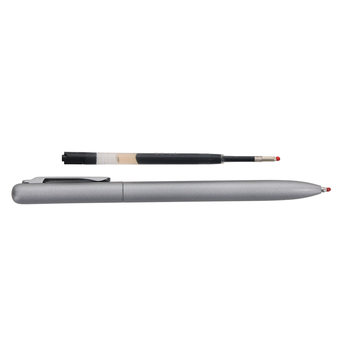 Bolton Twist-Action Silver Pen With Pen Refill In Acrylic Gift Box