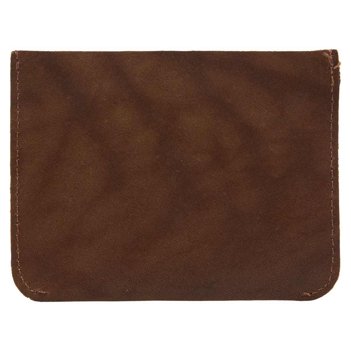 Genuine African Leather Medium Brown Card Holder
