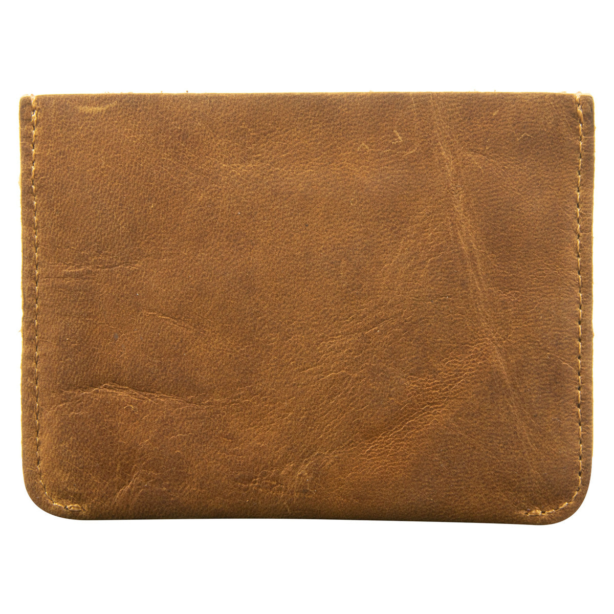 Genuine African Leather Light Brown Card Holder