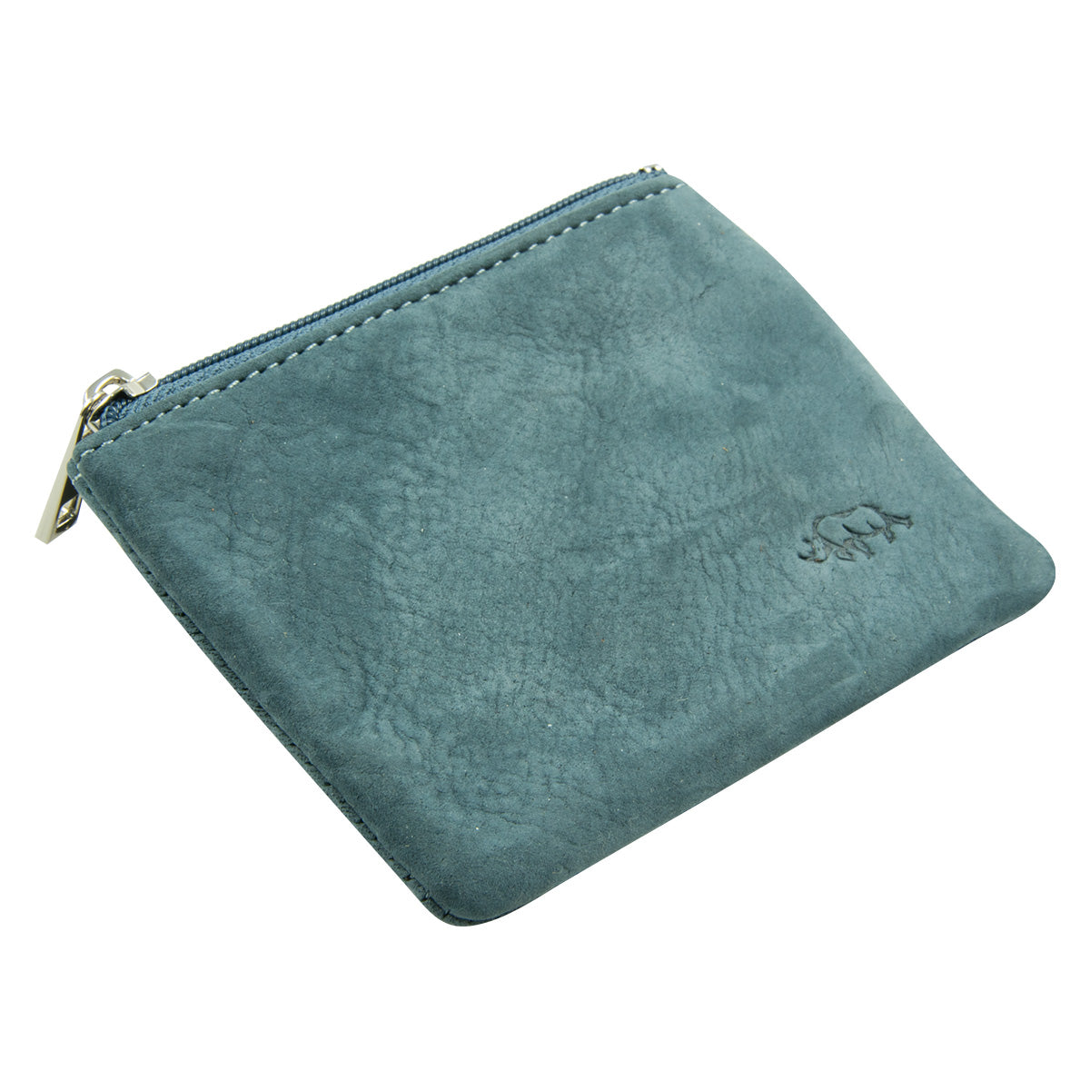 Genuine African Leather Midnight Blue Small Coin Purse