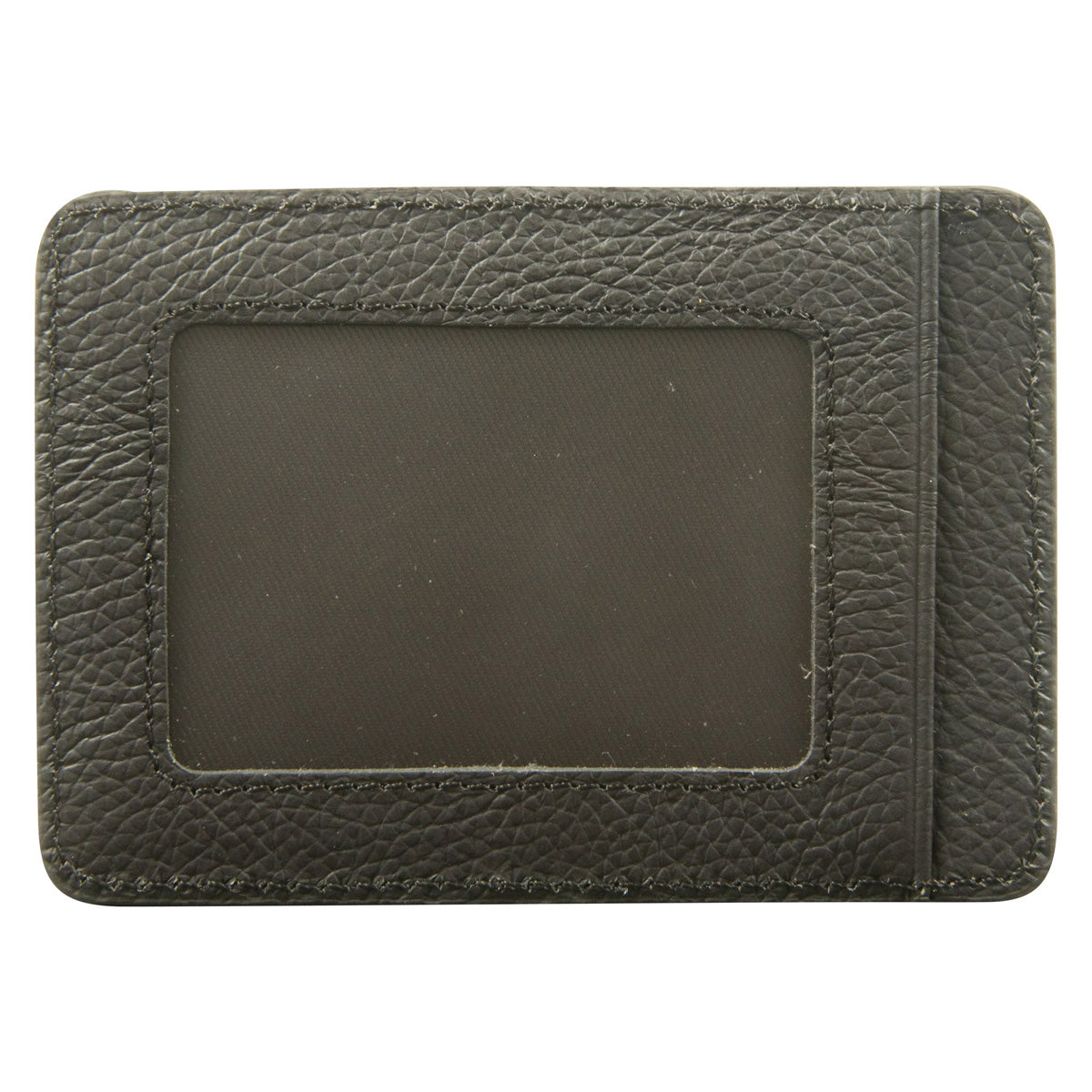 Genuine African Leather Darkest Brown Card And ID Holder