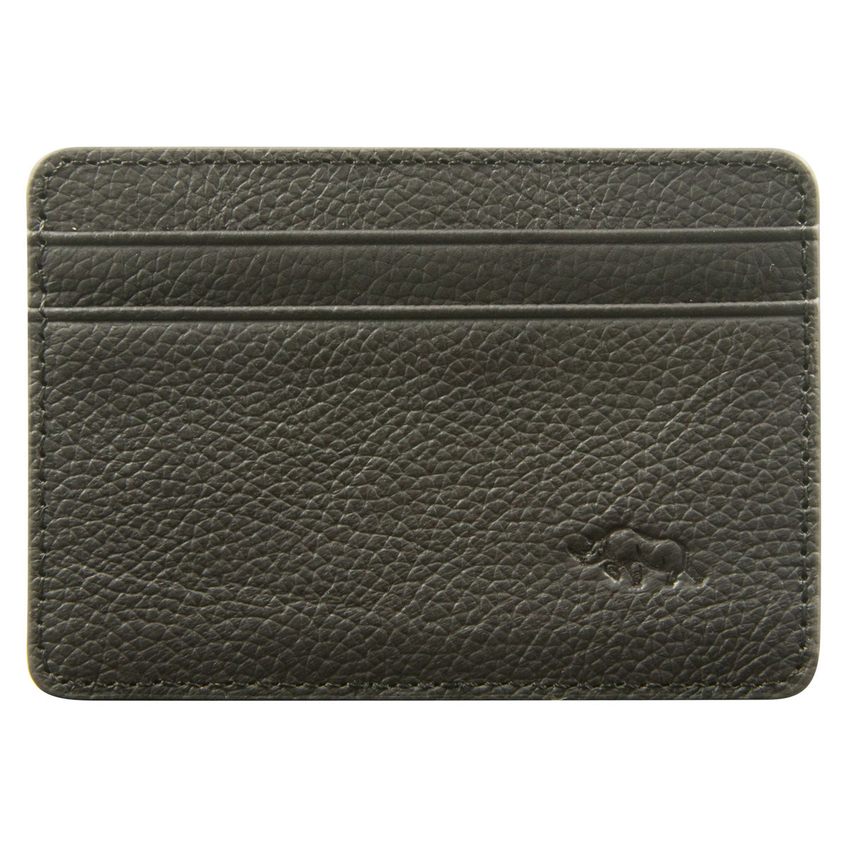 Genuine African Leather Darkest Brown Card And ID Holder