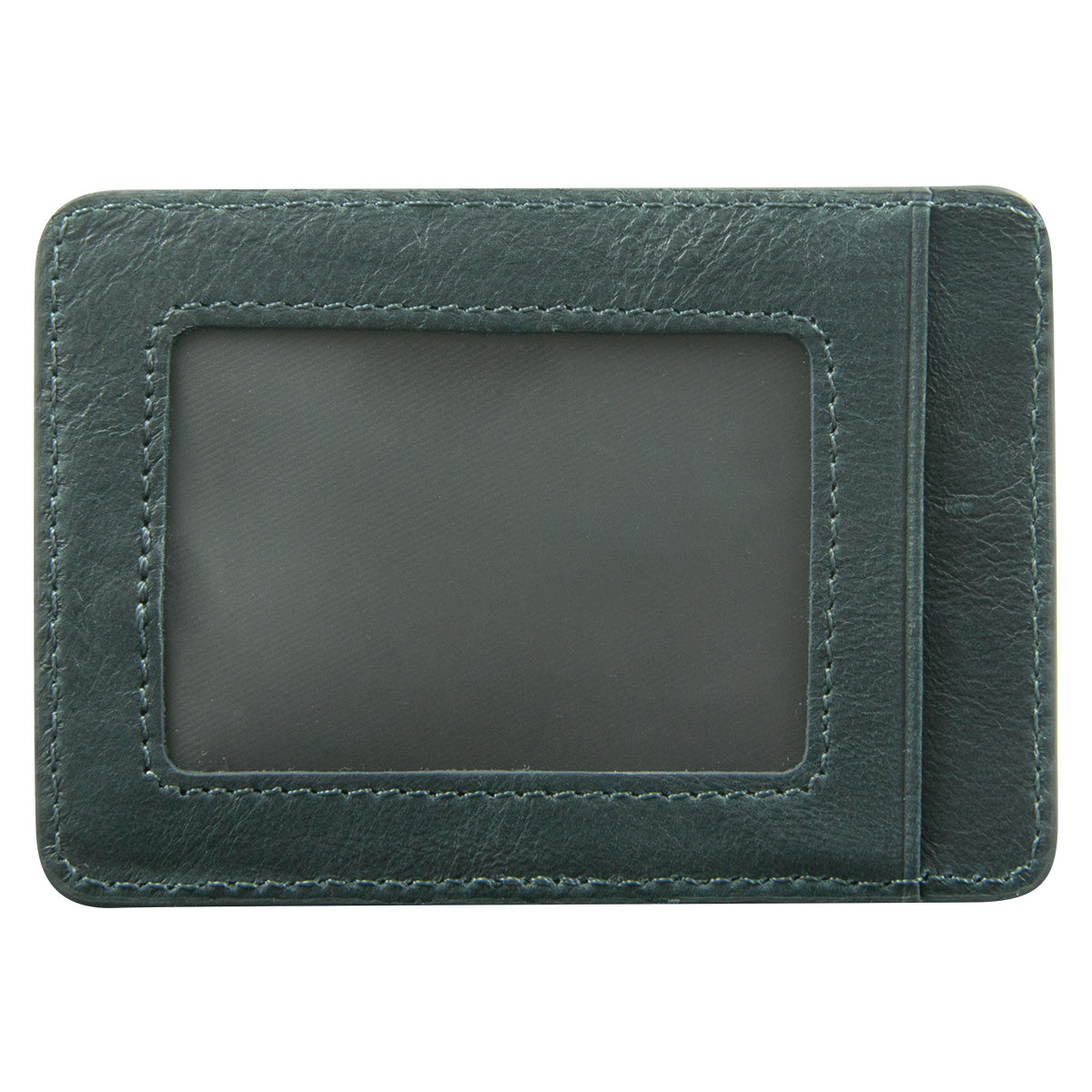 Genuine African Leather Midnight Blue Card And ID Holder